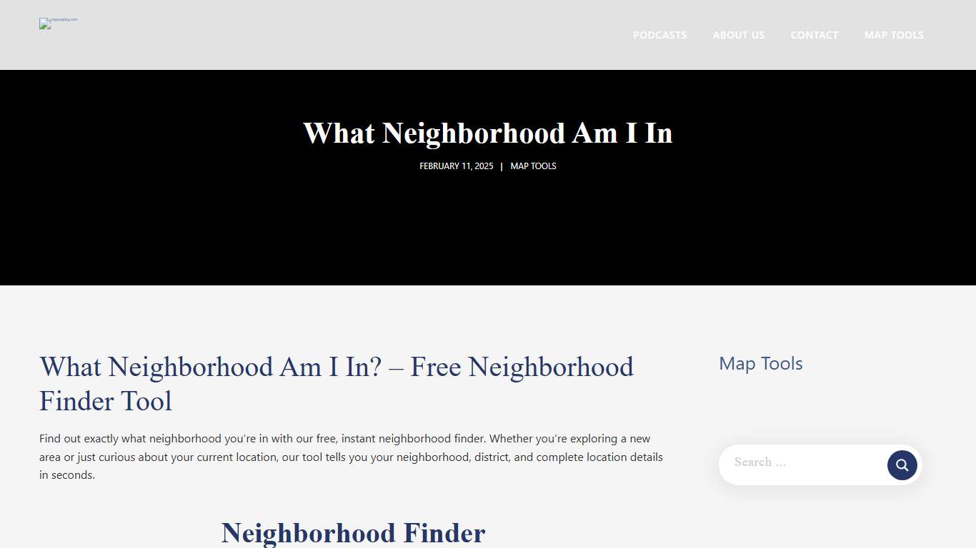 What Neighborhood Am I In - January 20, 2026